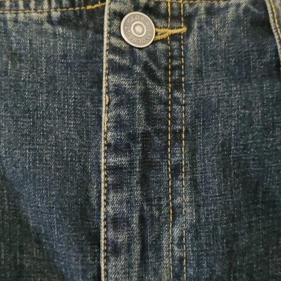 Frayed edge, A line denim skirt - Picture 4 of 9